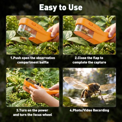 SEEKID Bug Catcher for Kids with 2.4" Screen (Yellow) - color: Yellow
