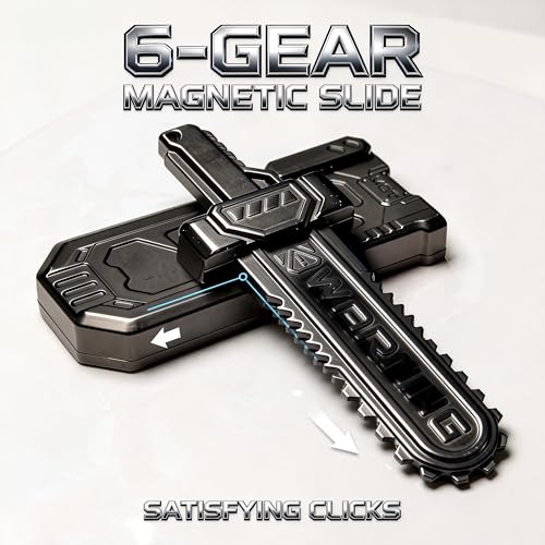 Metal Fidget Ejection Slider for Adults, Gunmetal