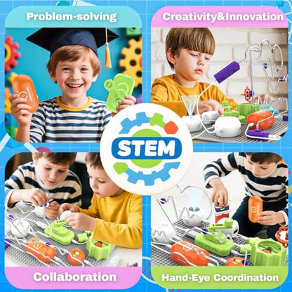 SMILESSKIDDO Science Kits for Kids - STEM Toys for Kid, Electronics Exploration Kit, STEM Toy Educational Gifts for Kid Boys Girls Ages 3 4 5 6 7 8 9 10 11 12