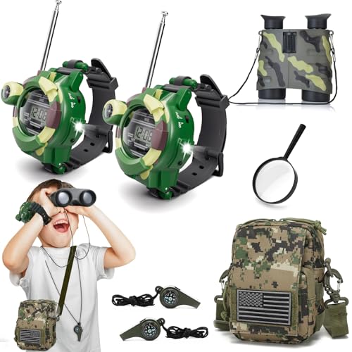 Walkie Talkies Set for Kids, Outdoor Stuff for Kids Camping Gear - color: Explorer Set