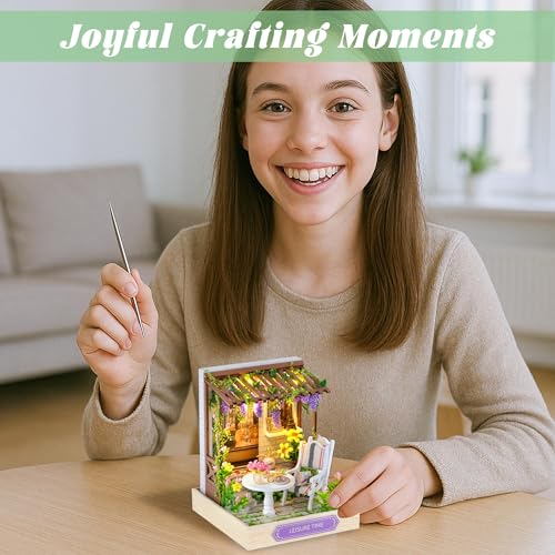 Flever Dollhouse Miniature DIY House Kit Creative Room with Furniture for Romantic Artwork Gift (Leisure Time) - color: Leisure Time
