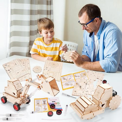 STEM Wood Building Crafts Kits for Kids Ages 8-10 8-12, Boys STEM Toys 8-13