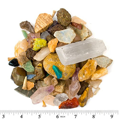 Boone's Mill Gemstone Paydirt | 5 Pounds | Gem Mining Rough Stone Mix | Rock Fossil ID Guide - style: 5 pounds