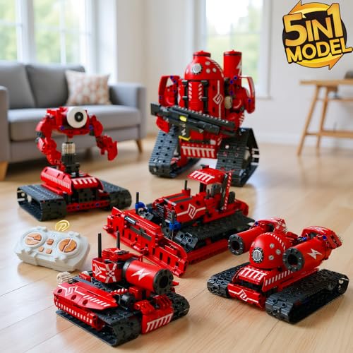 Robot Building Kit, 5-in-1 Programmable Robot Kit, App Coding