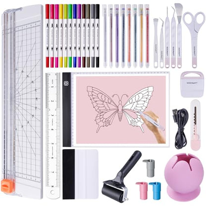 GO2CRAFT 37Pcs Essential Tool Set, for Vinyl Crafting, Starter Kit
