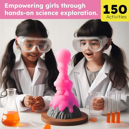 Butterfly EduFields 150+ Experiments Girls Science Kit for Kids Ages 8-12 - style: Girl Science Kit 8+
