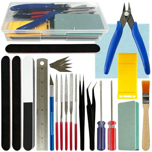 Modeler Basic Tools Kit Hobby Building Tools with Plastic Case