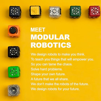 CUBELETS Modular Robotics Robot Blocks with 11 Robot Cubes - Curiosity Set for Home Robotics Kit - Kids STEM Kits - Kids Engineering Kit