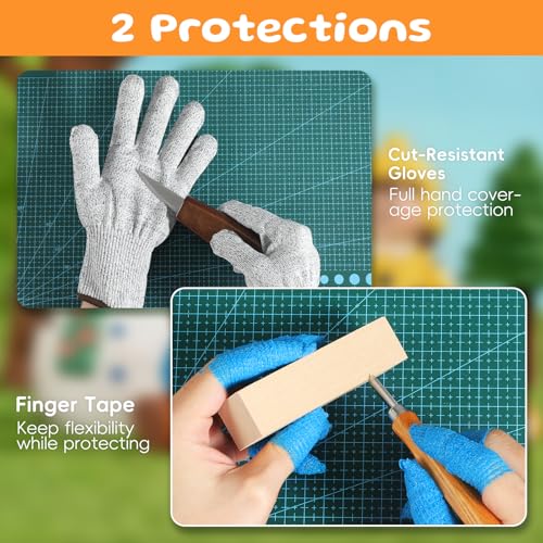 Housolution Wood Carving Kit with Carrying Bag, 30PCS Wood Carving Tools
