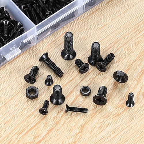 580 Pcs M3 M4 M5 Machine Countersunk Screws Assortment Kit,Hex Screws - size: M3 M4 M5 - 580