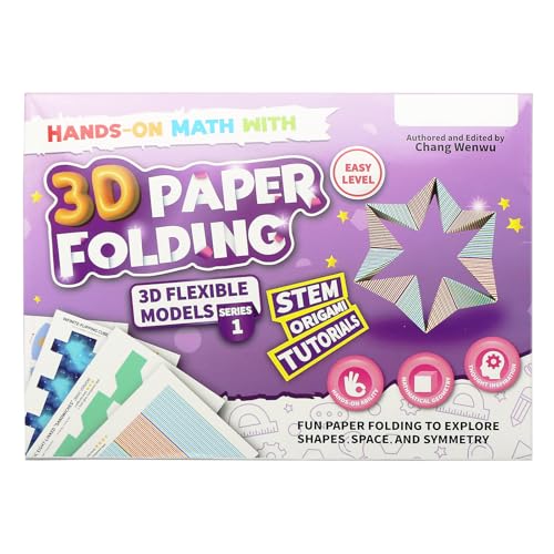 STEM Educational 3D Paper Folding Math Puzzles Set - Infinite Flip Cube - color: Multi-color
