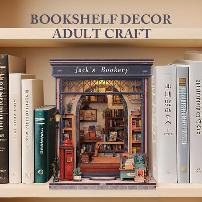 Fsolis Book Nook Kit, Jack's Bookery - color: Jack's Bookery