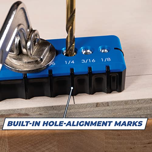 Kreg Portable Drilling Guide, 6 Hardened Drill Guides, KDG-6000