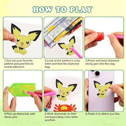 LWZAYS Diamond Art Kits for Kids Boys and Girls Ages 6-8-10-12 Easy to DIY Creative Diamond Art Stickers Craft by Numbers Kits for Kids and Adult Beginners 2.0 - color: SYT036