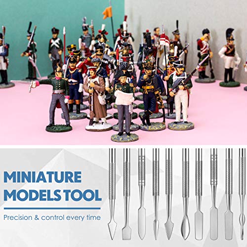 Honoson 5 Pcs Miniature Sculpting Tools, Double-Ended Steel Modeling