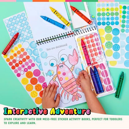 Bright Stripes Art on the Go Going Dotty Ocean Theme Travel Kit, Ages 3+ - color: Going Dotty Ocean