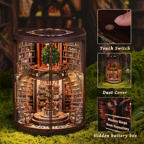 DIY Book Nook Kit, Library Booknook Kits for Adults
