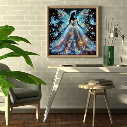Angel Wings Fairy 5D Diamond Art Painting Kits for Adults 12 x 12 inch - color: SH171