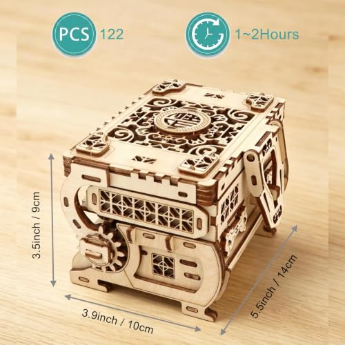 3D Wooden Puzzle Jewelry Box DIY Kit