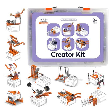 Creator Kit for VinciBot, 434+ Pcs STEM Building Set Ages 8-12