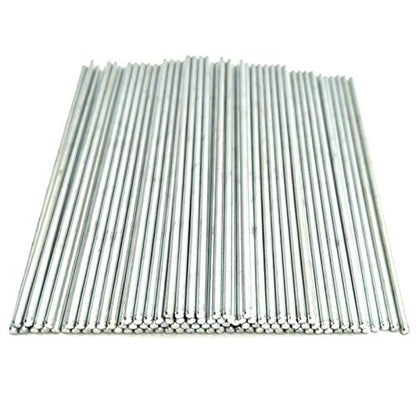 EUDAX 100Pcs Dia.2mm STEM Toys Shaft Round Rod Axles for DIY Toy RC Car Boat Helicopter Model Part (2mmx100mm) - style: 2mmx100mm