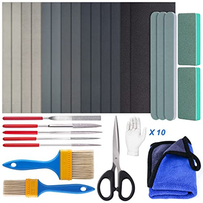 LET'S RESIN Resin Polishing Kit, 33-Piece Sanding and Finishing Tools - size: Resin Polishing Kit