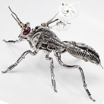3D Metal Wasp Puzzles for Adults Model Kits Mechanical Puzzle Building Blocks, Difficult DIY for Assembly Gifts for Men (Steel) - style: Steel
