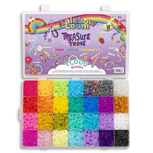 Rainbow Loom Treasure Trove - DIY Rubber Band Bracelet Craft Kit - 11,000pc