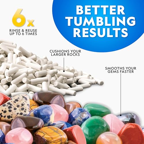 National Geographic Ceramic Media for Rock Tumbling 1.5 Lb. Refill - style: Ceramic Filler