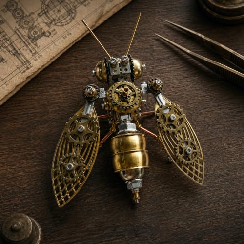 Steampunk Bumblebee 3D Metal Model Build Kit with Tools