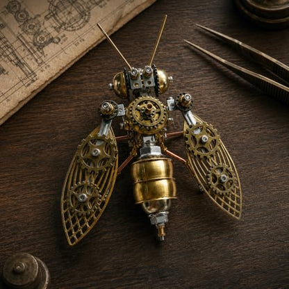 Steampunk Bumblebee 3D Metal Model Build Kit with Tools