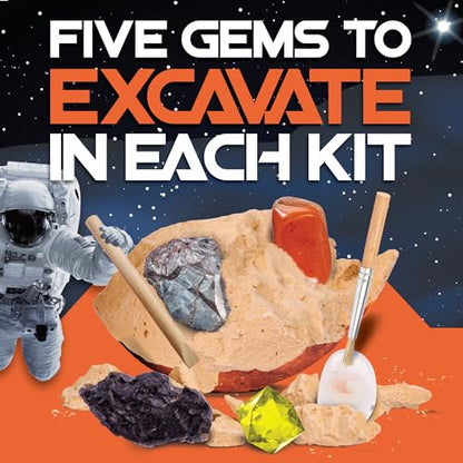 Cosmic Dig Kit by Big Discoveries - Explore the Planets of the Solar System with Gem & Fossil Excavation Kits for Kids | STEM Toy Science Dig Kits with Gemstones for Boys and Girls - style: Mars
