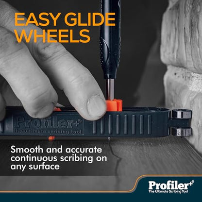 Profiler+ Multifunction Scribing Tool – Adaptable to Any Marker, Ultimate Precision Contour Scribe Tool for Accurate Woodworking, Cabinets, Flooring, and Carpentry