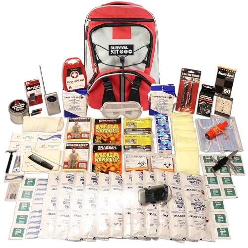 2 Person 72 Hour Essential Survival Kit - Food, Water, First Aid, Tools