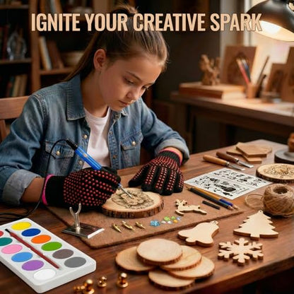 ACRSIKR Gifts for Adults, Wood Burning Kit Craft Gifts Ideas for Adults - color: Brown