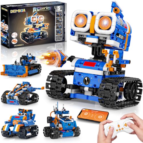 STEM Robot Building Kit, APP & Remote Control Robotics for Kids Ages 8-12