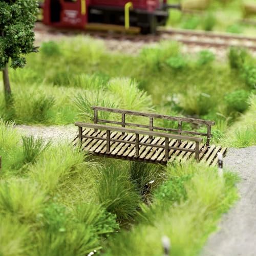 Warmtree 126 Pcs Static Grass Tufts, Diorama Supplies for Scene Accessories - color: Green,dry Yellow