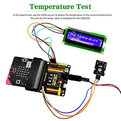 KEYESTUDIO 37 Sensors in 1 Box Starter Kit for BBC Micro bit with Tutorial (Without Microbit Board), Compatible with V1.5, V2 Microbit Sensor Kit Accessories Programming Electronics for Teens Adults