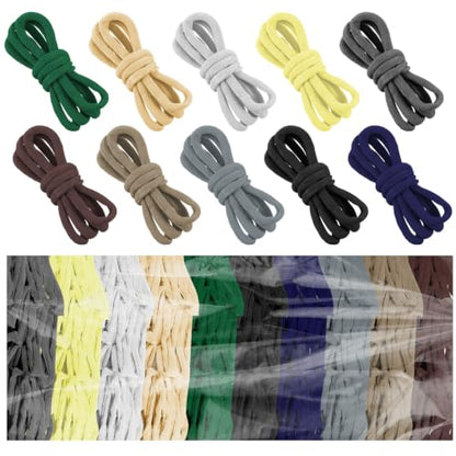 IMengjbang 1200 Pcs Refill Loops for 7-Inch Weaving Loom, 8 Neutral Colors - color: 10 Color