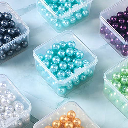SATINIOR 48 Packs Clear Small Plastic Containers Transparent Storage Box with Hinged Lid for Small Items Crafts Jewelry (2 x 2 x 1.4 Inches) - size: 2 x 2 x 1.4 in