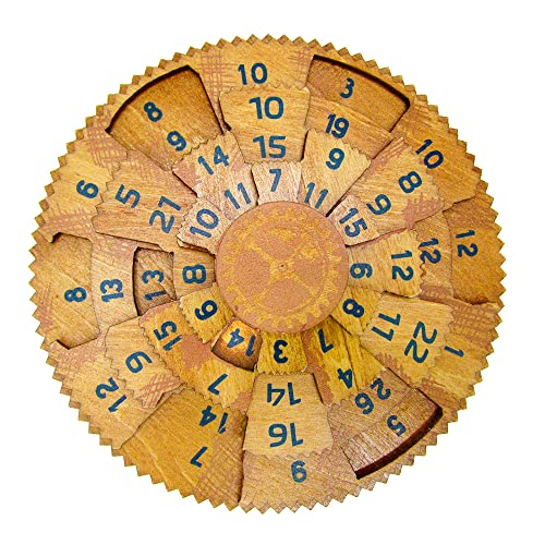 Project Genius Grecian Computer Mechanical Math Puzzle, Wooden Brainteaser Gift for History Buffs and Smart Kids, Teens, and Adults - True Genius Series Inspired by The Ancient Antikythera Mechanism