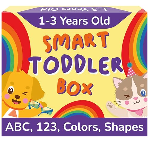Preschool Montessori Learning Kit With Busy Book For Toddlers 1-3- Baby Flash Cards - Quiet Activity Books - Puzzles Ages 2-4 - Flashcards 3-5 Years - 1 Year Old Boy Gifts -1st Birthday Toys For Girls - color: Yellow, size: Smart Box