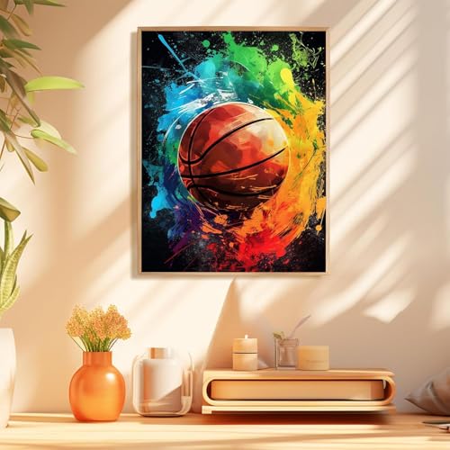 Basketball Diamond Art Kits for Adults, Diamond Painting Kits 12x16 in - color: Style 53