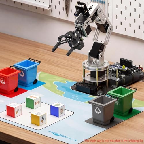 Yahboom ROS2 6DOF Robotic Arm Embodied Intelligence, 3D Spatial Recognition, Virtual Machine PC Control, AI Large Model Voice Module (Standard Kit) - color: Standard Kit