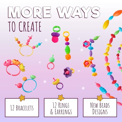 Orian Jewelry Making Kit for Girls, 850+ Pop Beads, Bracelet & Necklace - size: 850+ Piece Set
