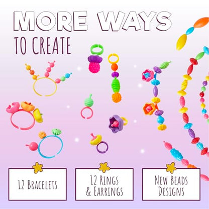 Orian Jewelry Making Kit for Girls, 850+ Pop Beads, Bracelet & Necklace - size: 850+ Piece Set