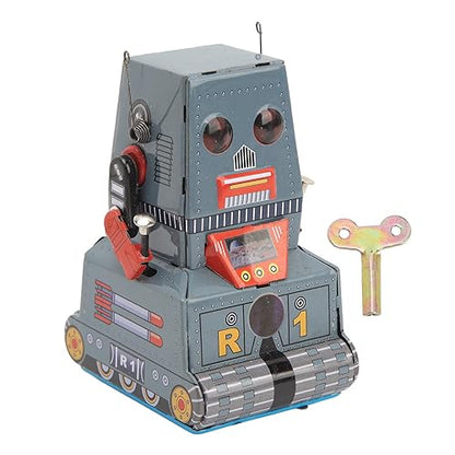 Toy Robot Toy Retro Tinplate Clockwork Mechanical Robot Robot Collectable Touet for Children Adults Christmas Birthday Photography Prop Home Decoration
