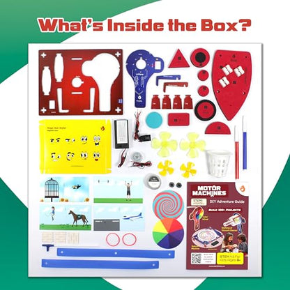 Butterfly EduFields 100+STEM Robotics Gift Kits for Ages 6-10-13 Boys Girls - style: 100+ Motor Machines Kit