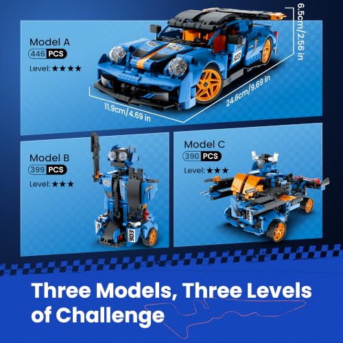 Sillbird Car Robot Building Kit with Remote Control STEM Gifts for Boys 8+
