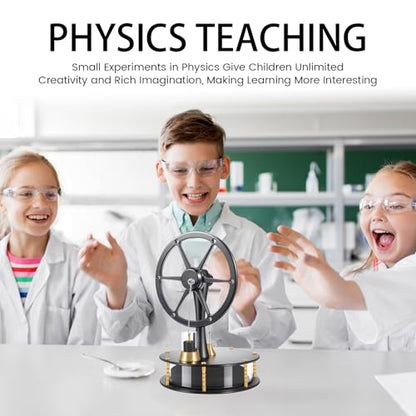 HZZ92 Low Temperature Stirling Engine DIY Heat Education Model Class Teaching Brass Aluminium Stirling Engine Low Friction Graphite Piston for Adults Desktop Toy Gift for Engineer-Black - color: Black